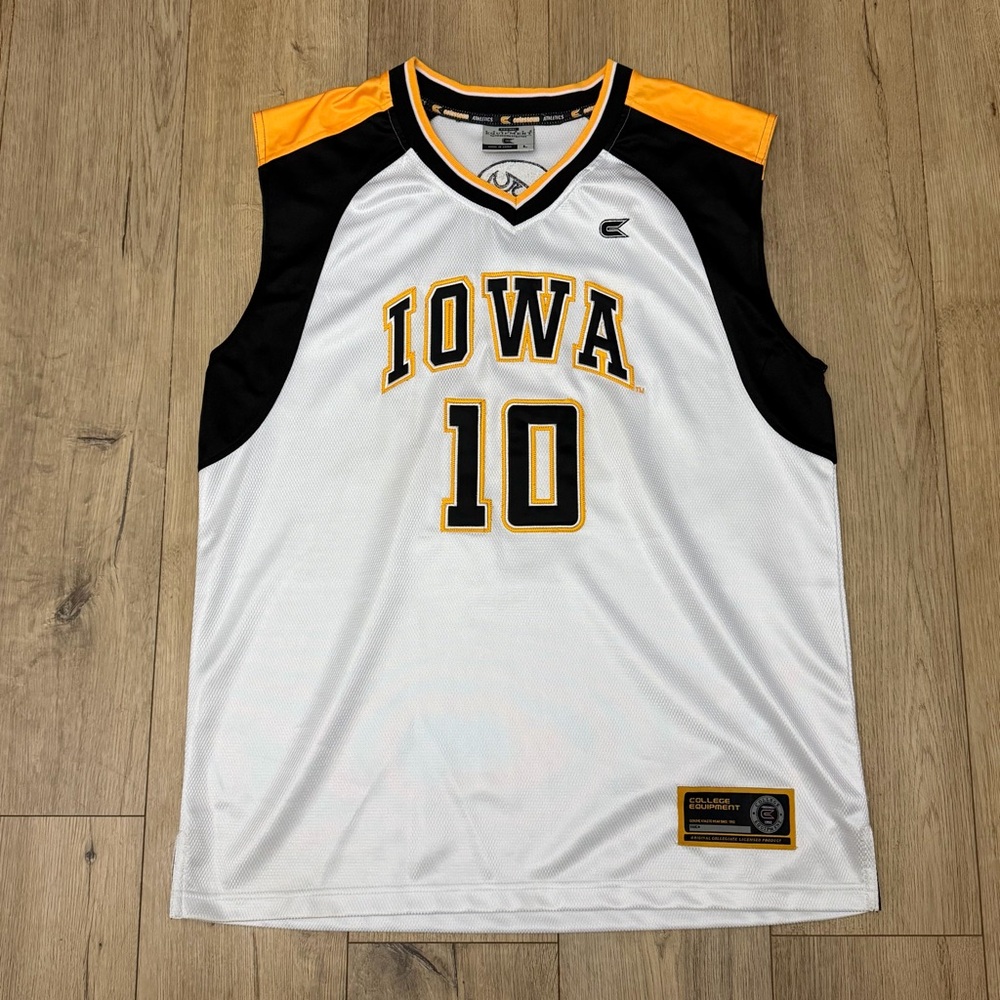 Iowa Hawkeyes White College Equipment Basketball Athletic Jersey